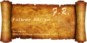 Falkner Réka névjegykártya